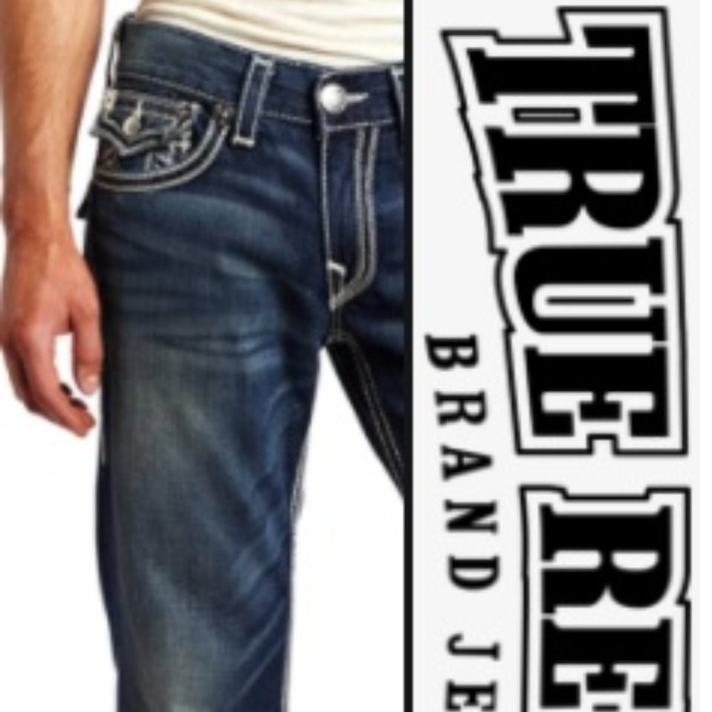 True Religion - Silver Stitching - Bootcut - 33x33